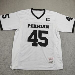 Permian Panthers Football Jersey Mens 3XL White Boobie Miles 45 FNL Headgear